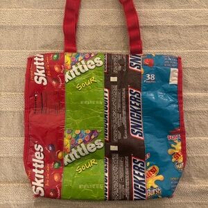 Vintage Candy Wrapper Patchwork Tote Bag